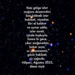 Nilperi Şahinkaya Instagram - Kimi gölge izler mağara duvarından kimi bölmek ister hakikati, rüyadan. biri el kaldırır ve oynar ışıkla, izler sureti, içinde kuşkuyla. Sonra bi gece, çıkar mağaradan, bakar suya, su yansımasına, görür hakikati, ay ışığında. -Nilperi, 7 Ağustos 2023, âlemi rüyâ-