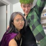 Nina Lu Instagram – beast boy and raven 💚💜