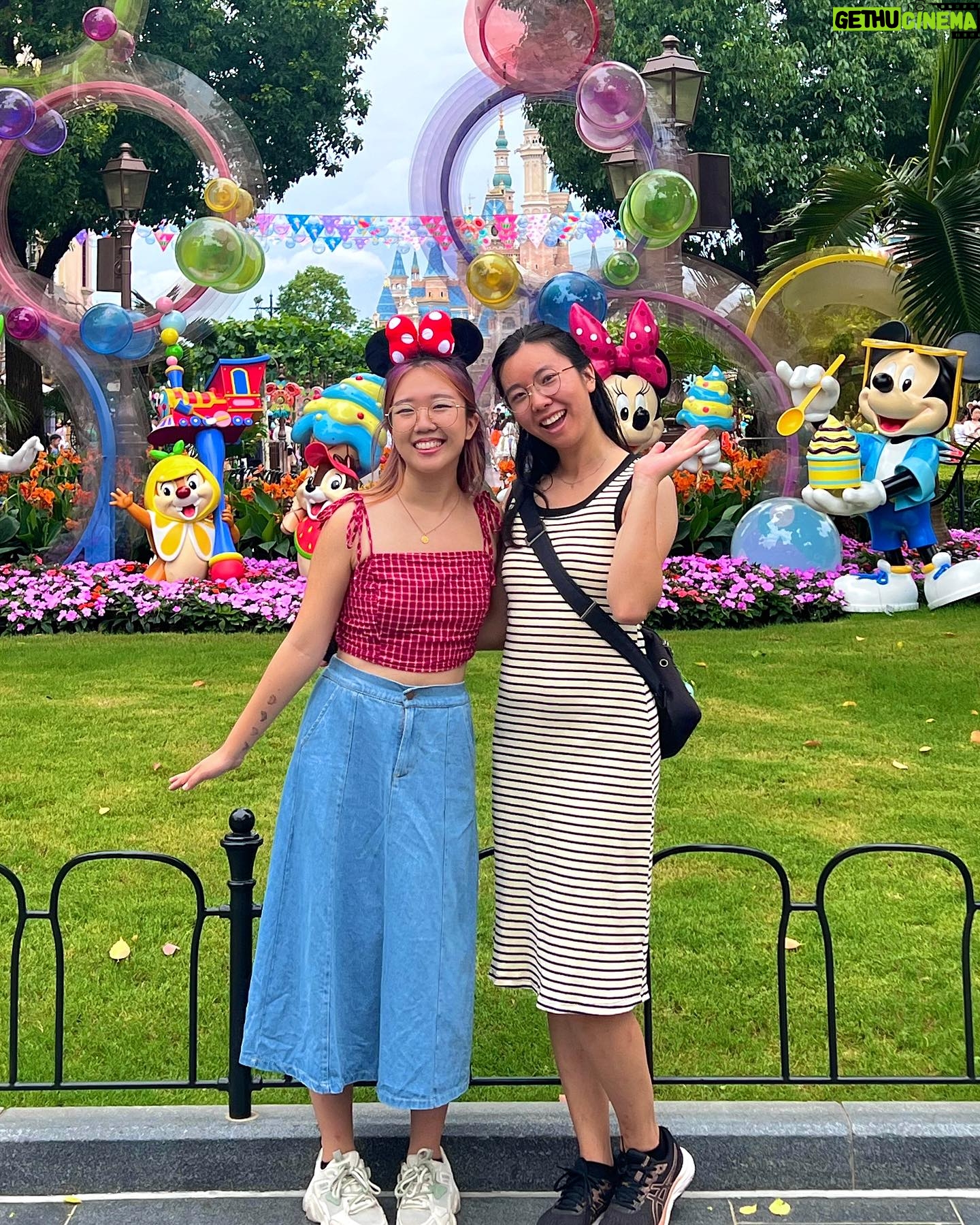 Nina Lu Instagram - went to Shanghai Disneyland. Flirted with Captain America and Dr. Strange. Now they must battle for my love.