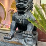 Nina Lu Instagram – My newest obsession is the fact that every traditional Chinese Lion statue pair has a female lion with a baby lion under her paw and a male lion with a ball under his paw!!! (Because women raise the young and men… get to play basketball??? 😀)