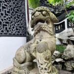 Nina Lu Instagram – My newest obsession is the fact that every traditional Chinese Lion statue pair has a female lion with a baby lion under her paw and a male lion with a ball under his paw!!! (Because women raise the young and men… get to play basketball??? 😀)