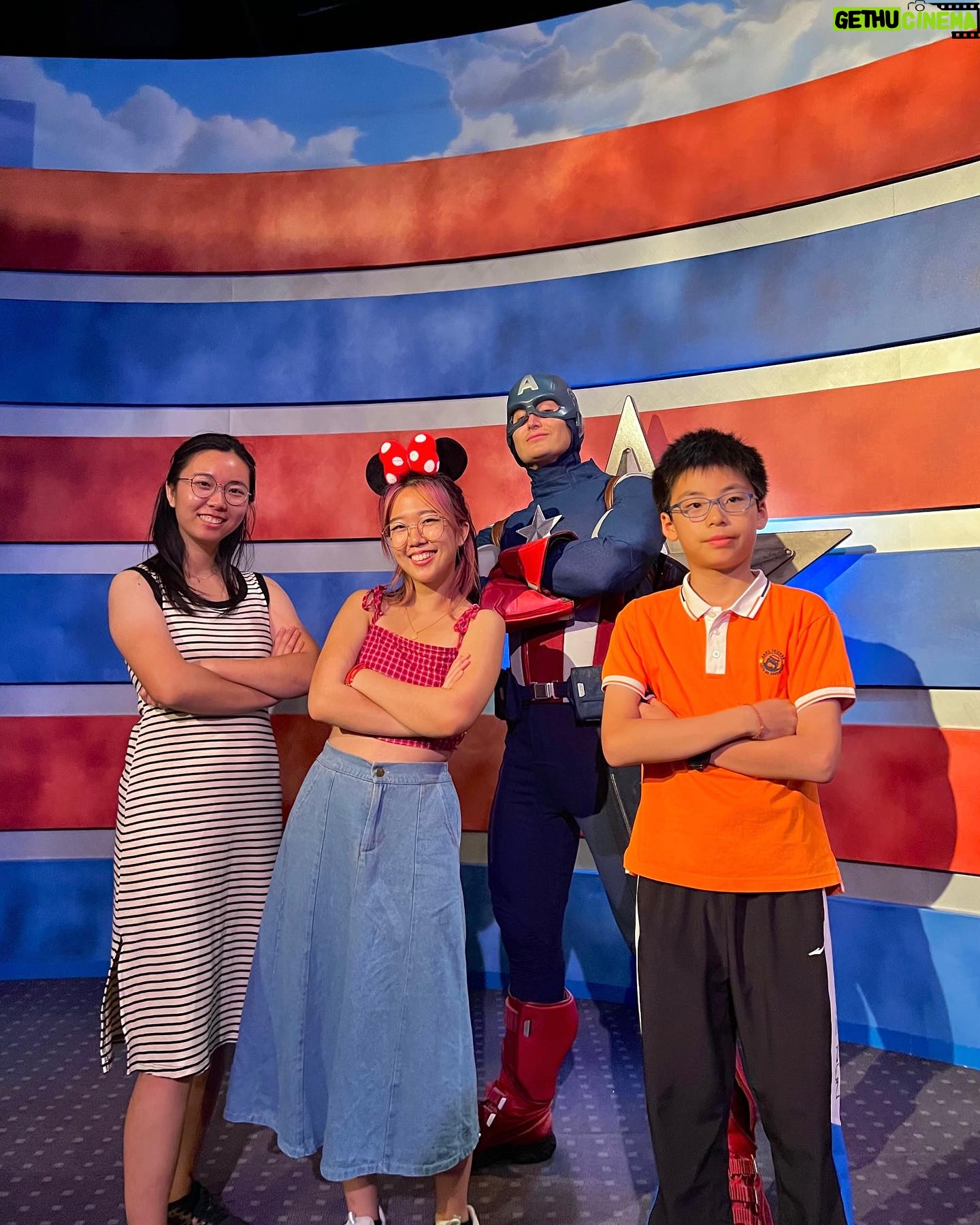 Nina Lu Instagram - went to Shanghai Disneyland. Flirted with Captain America and Dr. Strange. Now they must battle for my love.