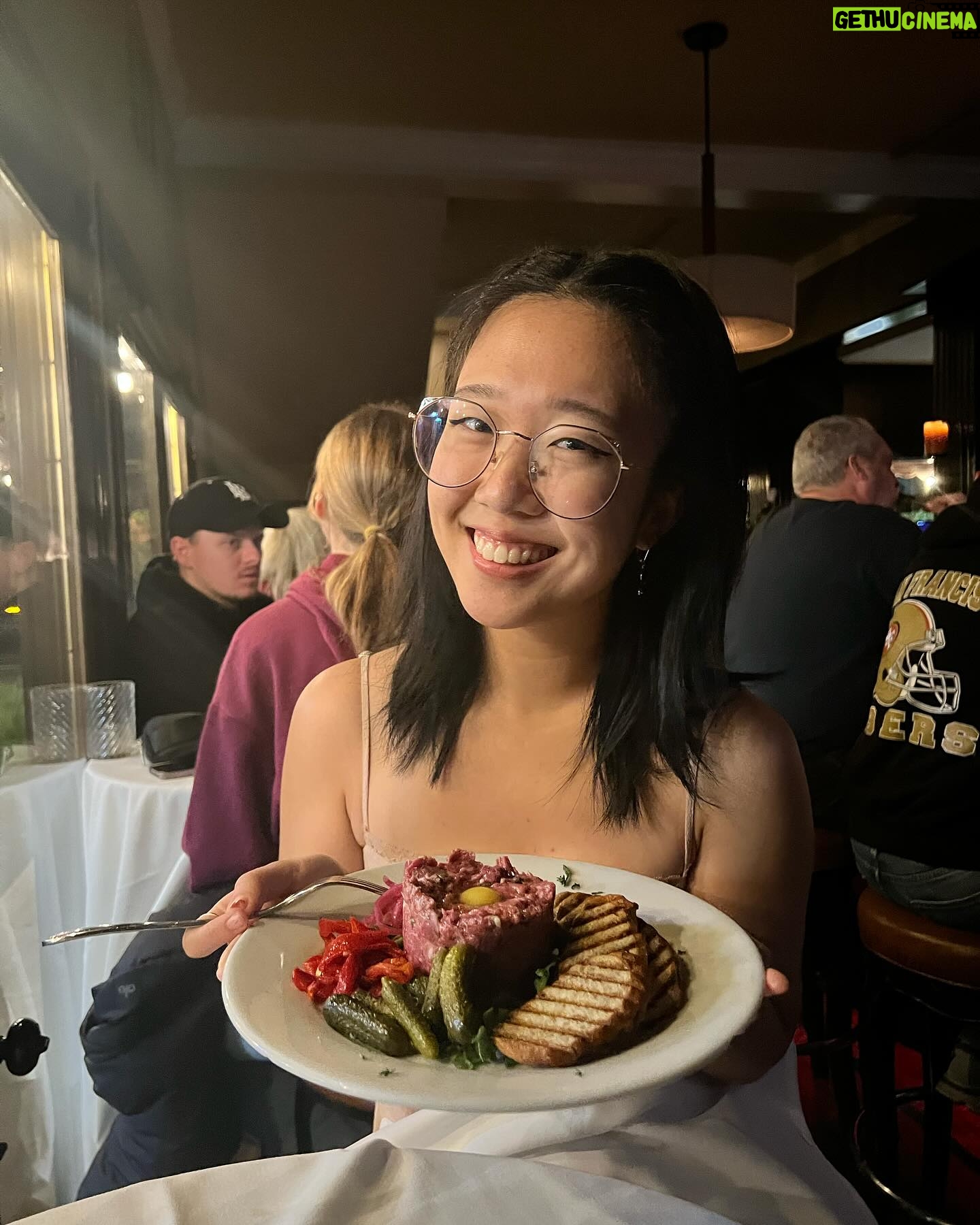 Nina Lu Instagram - The Lu sisters get steak tartare pt 2: