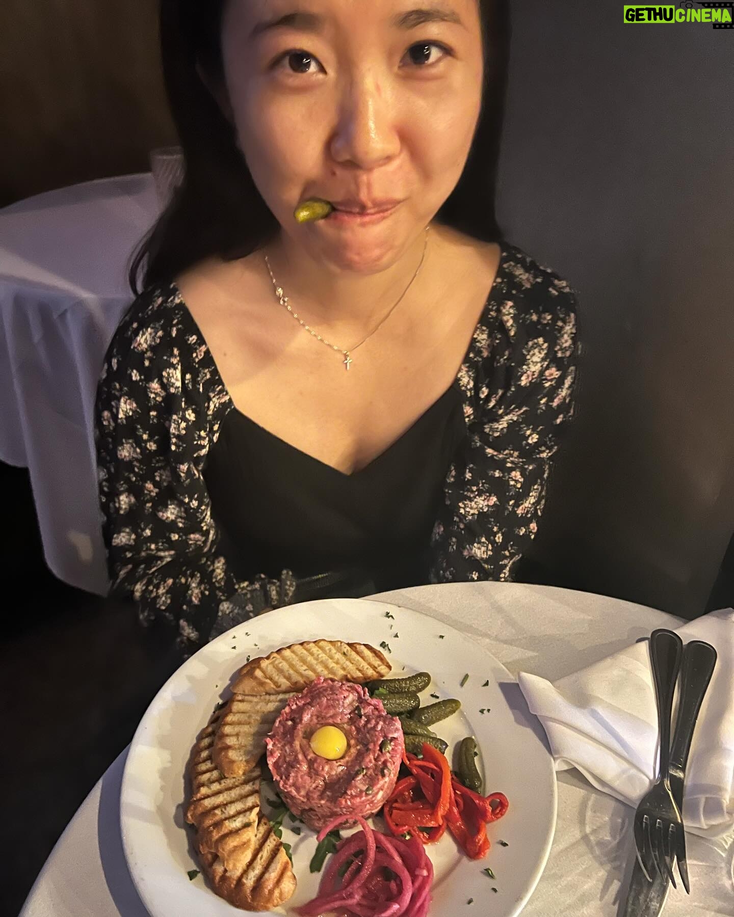 Nina Lu Instagram - The Lu sisters get steak tartare pt 2: