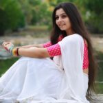 Niranjana Anoop Instagram – Meet Neeli from Kaliyankaatu 🤍💕

📸 @pranavraaaj  just love this ♥️

#insta#instapost#instagood#kuppivala#white#alltimefavorite#traditionalwear#dhavanitales