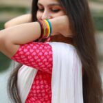 Niranjana Anoop Instagram – Meet Neeli from Kaliyankaatu 🤍💕
📸 @pranavraaaj just love this ♥️
#insta#instapost#instagood#kuppivala#white#alltimefavorite#traditionalwear#dhavanitales