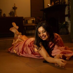 Niranjana Anoop Instagram - Thamburatti Feelings ♥️

  Favourites
@pournami_mukesh_photography 
@femy_antony__ 

@arya.badai  Thankyou for this beautiful saree @kanchivaram.in 😘