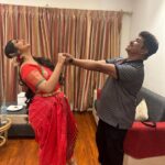 Niranjana Anoop Instagram – Love this part about the stage ♥️🫶🏻

@lushlife_radhu_bridal.makeup lurvedddd the look ❤️🫶🏻

#dancerlife