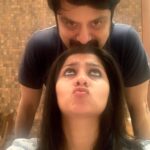 Niranjana Anoop Instagram - From wanting a boy child to loving me more than anything ever possible is the most treasured part of life that I experience … Acha I love you to bits 😘 Happiest Birthday ! Your hugs are the only thing that keeps me going and your eyes that keep telling me things are gonna be alright will be my belief in life ♥️ Mwah 😘 #acha#mymansbirthday