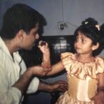 Niranjana Anoop Instagram – From wanting a boy child to loving me more than anything ever possible is the most treasured part of life that I experience … Acha I love you to bits 😘  Happiest Birthday !
Your hugs are the only thing that keeps me going and your eyes that keep telling me things are gonna be alright will be my belief in life ♥️ 
Mwah 😘
#acha#mymansbirthday