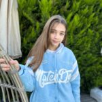 Nisa Sofiya Aksongur Instagram - 💙 #nisasofiya #blue #outfitoftheday