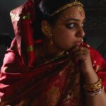 Nithya Menen Instagram - Mrinmoyi from Samapti, directed by Satyajit Ray (based on Tagore's short story of the same name). It is a love story, which shows the journey of its lead character Mrinmoyi from being an unruly and carefree young girl to a loving wife. Reimagine is an attempt to take a fresh look at the character and spinning a new story out of them. But all are re-interpretations with an intriguing approach while retaining the visual essence of the original works. Creative direction and styling, make up done by @rishabhad Clothes @parama_g Photography @sauvicksengupta