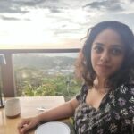 Nithya Menen Instagram - Table for one 🥂 For a birthday meal .. in the mountains . ⛰️ ❤️