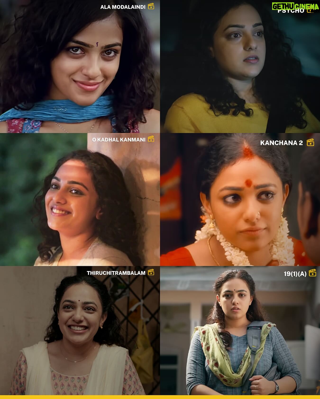 Nithya Menen Instagram - Be it hearty rom-coms or heart pounding thrillers - @nithyamenen entertains us with both 🔥💛 Which is your favourite character of hers? 🎬: Ala Modalaindi | Prime Video, Zee5 Psycho | Netflix, Zee5 Ok Kanmani | Disney Hotstar, Aha, Prime Video, Zee5 Kanchana 2 | SunNXT Thiruchitrambalam | Prime Video 19(1)(a) | Disney Hotstar