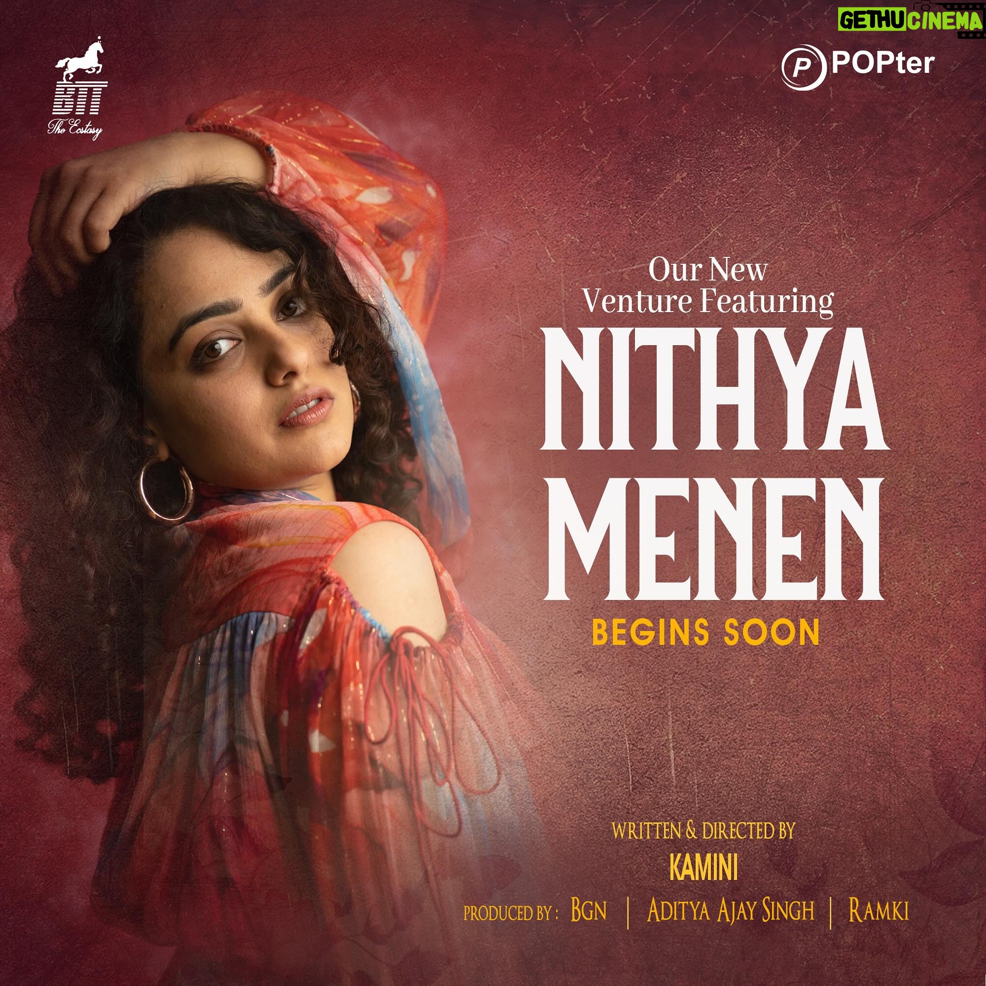 Nithya Menen Instagram - Bask Time Theatres and POPter Media proudly present Nithya Menen’s fantasy relationship drama in Tamil. We have seen a lot of soup-boy stories on the big screen. For a change here is a soup-girl story brewing up, a refreshing take of a slice-of-life movie, reflecting a girl’s perspective on relationships. Written & Directed by debutante Kamini. Produced by BGN, Aditya Ajay Singh, Ramki. @nithyamenen @bttbgn @poptermedianetwork @theadityaasingh @ramki_harley