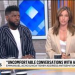 Noa Tishby Instagram – @emmanuelacho and @noatishby, authors of the new book, “Uncomfortable Conversations with a Jew,” are all about talking openly, even when it’s difficult.
“You can’t empathize with somebody if you’re not educated on what breaks their heart,” Acho says.