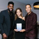 Noa Tishby Instagram - The NYC book launch of “Uncomfortable Conversations with a Jew” with @emmanuelacho. Thank you @tizzielisch for hosting us. Dress: @nililotan Make up: @lisaaharon Hair: @paulwarrenhair Style: @yaelquint