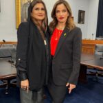 Noa Tishby Instagram - @anila_ali2008 and @noatishby recently met in DC at a congressional and discussed how Hamas and its radical Jihadi ideology is a threat to all women. That’s why after the October 7th attack, Anila and @ammwec_global stood firmly with the Jewish community. It’s the women, Muslim women, Jewish women, and all women that will bring peace to the region. Video directed by @YoavDavis, edited by @bdean201 for #DavisMedia