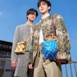 Norawit Titicharoenrak Instagram - Yellow Damier on the blue-sky canvas #LVMenSS24 #PharrellWilliams @LouisVuitton