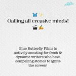 Nupur Sanon Instagram – Blue Butterfly Films is opening its doors to aspiring writers, seasoned scribes, and everyone in between. Whether you’re a newcomer bursting with potential or an established wordsmith looking for your next big break, we want to hear from you!

We are looking for stories from all genres, backgrounds, and cultures. From heartwarming dramas to pulse-pounding thrillers, from feel-good romance to whimsical comedies and so much more…if you have a story to tell, we are all ears!🩵

Simply send us a brief synopsis of your project along with a writing sample at bluebutterflyfilms.scripts@gmail.com

Please Note: Don’t send unregistered concepts or synopsis

Your story starts here. 🦋🎥✨