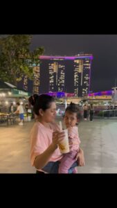 Nusrat Imroz Tisha Instagram - Mummy and daughter dance 😍🥰 Mashaallah. #tisha #nusratimrosetisha #imrose #ilhamnusratfarooki #singapore🇸🇬 #withfamily