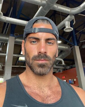 Nyle DiMarco Instagram - tossing around at gym 😬🦦