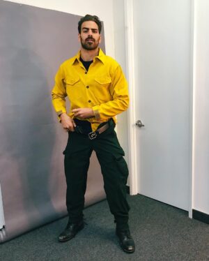 Nyle DiMarco Instagram - Fittings for my role on @station19!!! How do I look??? 🙈🙈 — 
#BTS  #May16 #station19 #abc