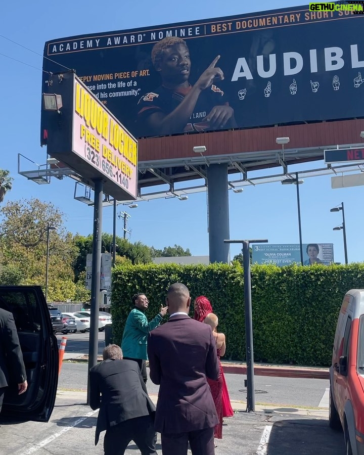 Nyle DiMarco Instagram - This Oscar event slapped! Not Will Smith mind you but how the red carpet was filled with Deaf actors and creators that the feeling was euphoric. When our AUDIBLE’s Amaree signed under his massive billboard on Sunset, “We made it,” I let a few tears fall. It’s the small things that reinvigorate me to propel through Hollywood, which is designed for hearing people, as a filmmaker and an actor. To AUDIBLE’s Director @mattogens and producer @geoffreymc you’re the real MVPs for holding onto this idea for more than 10 years and you’re both forever a part of this watershed moment. I will go and cry again now. I love you all and DEAF IT UP!!!!! ❤️🤟🏼