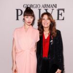 Olga Kurylenko Instagram - Last night at the stunning Haute Couture show of Giorgio Armani 🌟👏 Thank you for having me! @giorgioarmani #hautecoutureparis Makeup @carolinebarnesmakeup Hair @stefanbertin