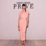 Olga Kurylenko Instagram - Last night at the stunning Haute Couture show of Giorgio Armani 🌟👏 Thank you for having me! @giorgioarmani #hautecoutureparis Makeup @carolinebarnesmakeup Hair @stefanbertin
