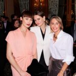 Olga Kurylenko Instagram - Last night at the stunning Haute Couture show of Giorgio Armani 🌟👏 Thank you for having me! @giorgioarmani #hautecoutureparis Makeup @carolinebarnesmakeup Hair @stefanbertin