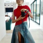 Olivia Giannulli Instagram - lady in red