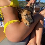 Olivia Giannulli Instagram - 3 on 3/3 2023!! golden bday for the most special thing on planet earth. i love my dog more than most (all) humans i’ve met. he’s the best biggest baby and brings so much love and joy to my life. 🎂💙🎂