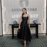 Olivia Jensen Instagram – Cheers to your 8th Anniversary @luxmatters 🥂May you shine bright always💍 ✨

.

Wearing 
@luxmatters 
@loveandflair