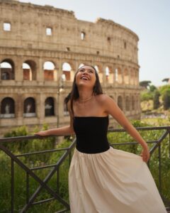 Olivia Jensen Instagram - Buongiorno Rome🇮🇹 Your are so historically beautiful. Uda tiga kali ke rome dan ga ada bosan nya. Photo yang dulu uda ga tau kemana. Yang kali ini pengen bgt ada memory yang bagus and I’m glad I had the time take this memory of Rome with me ✨ Dress @gemme.clothing