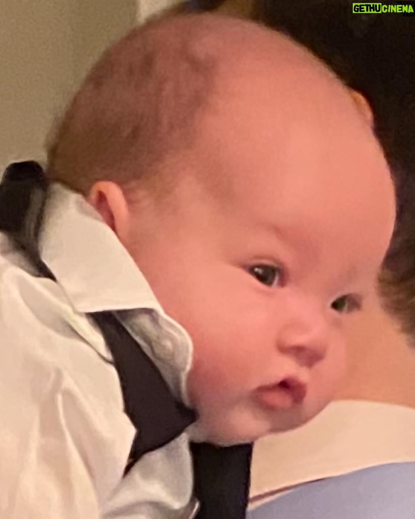 Olivia Munn Instagram - Malcolm visited SNL Thursday afternoon. Here he is looking like your uncle being carried out of a wedding because he went too hard.
