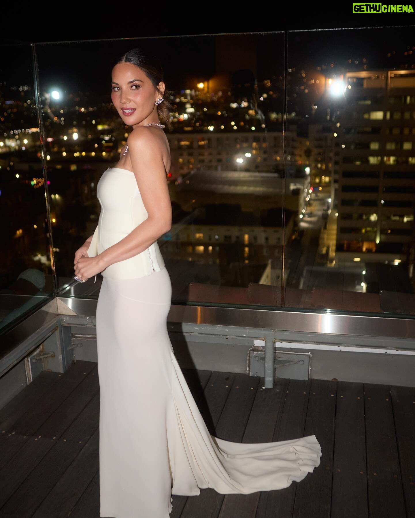 Olivia Munn Instagram - Vanity Fair Oscar Party @vanityfair Dress: Custom @Fendi Stylists: @waymanandmicah Shoes : @jimmychoo Jewelry: @marli Makeup: @dianebuzzetta Hair: @cherilynrachelle Color: @ckaedingcolor Nails: @nailsbyshige Facial: @seansfix Photos by @ryanwestphoto