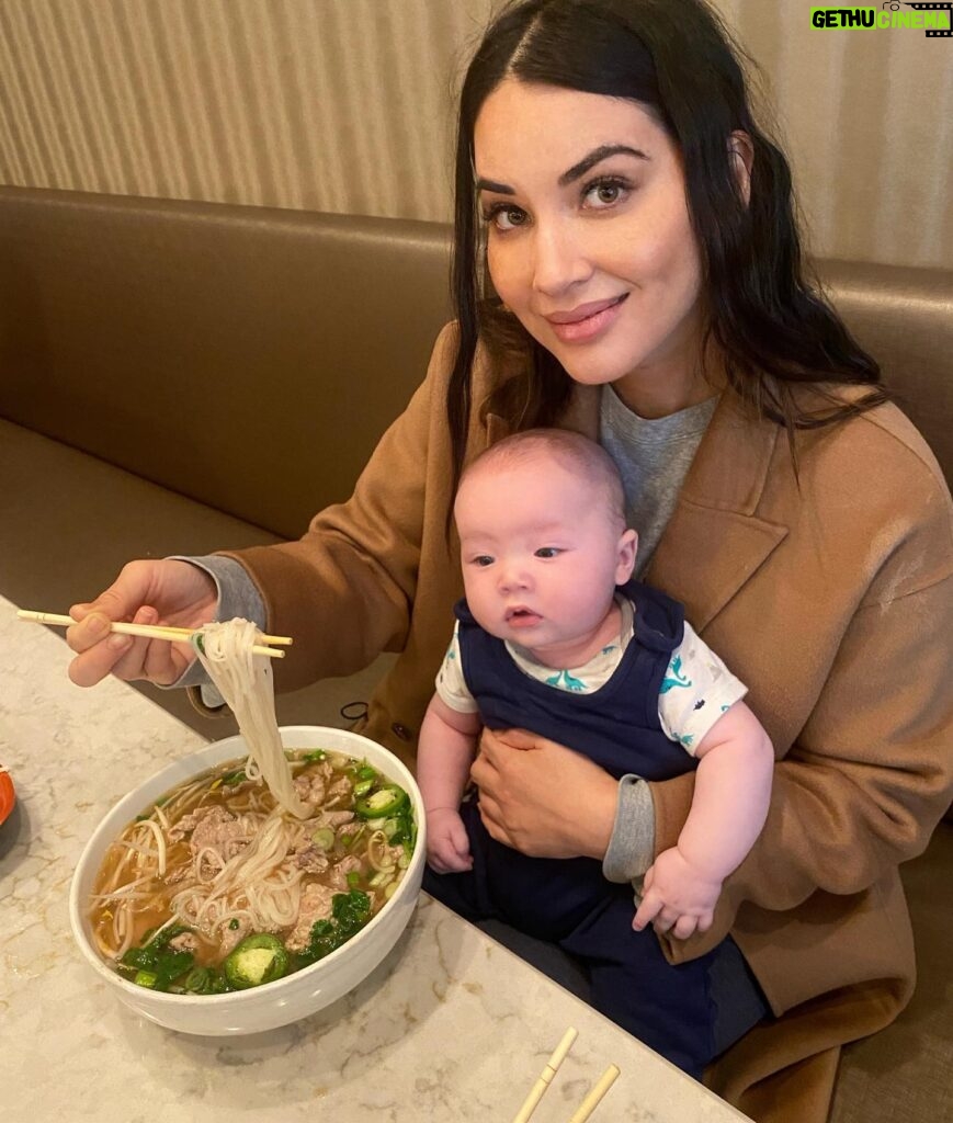 Olivia Munn Instagram - Crazy phở you 🍜. Malcolm goes to his first restaurant.