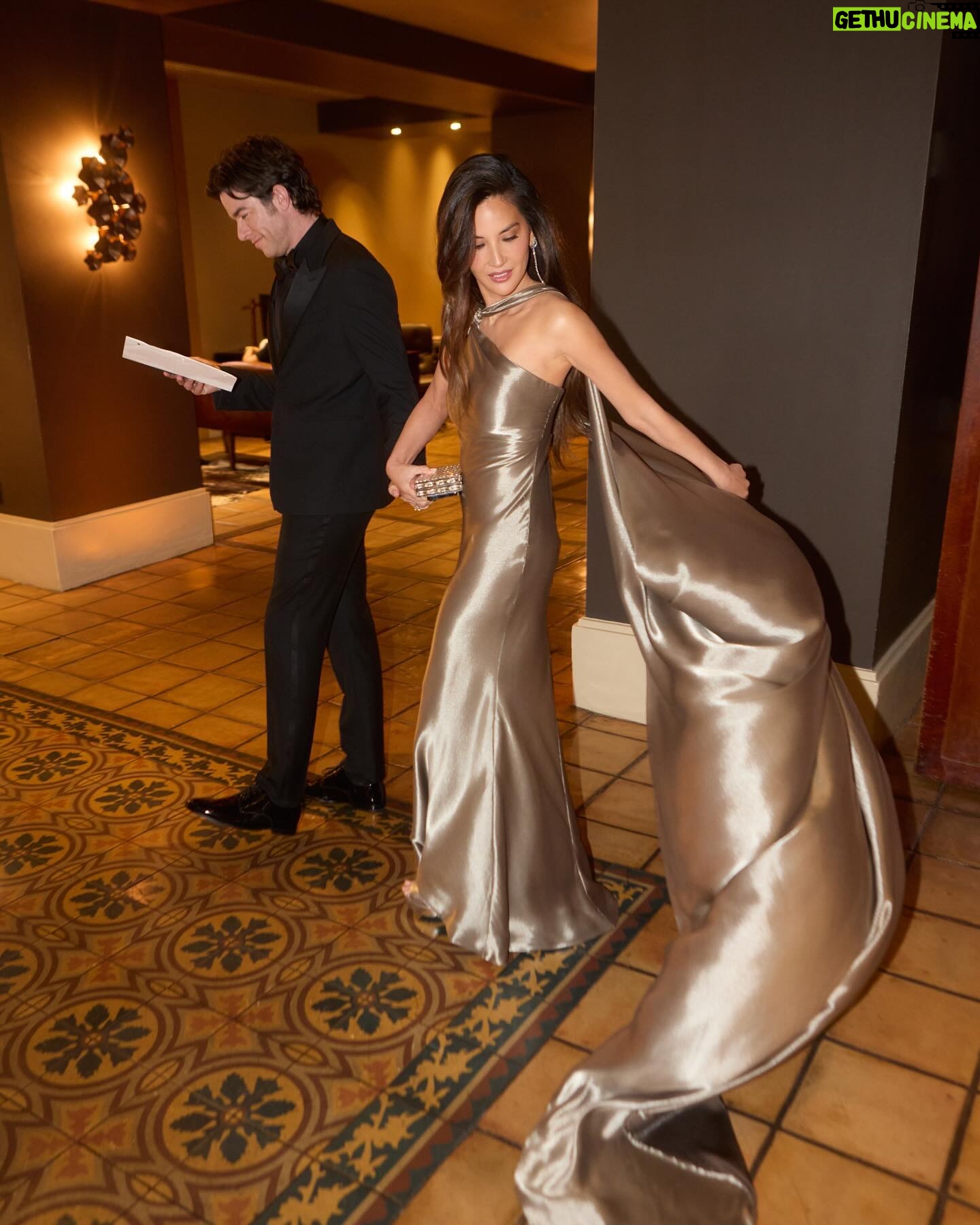 Olivia Munn Instagram - Date Night at The 96th Academy Awards @theacademy Dress: Custom @Fendi Stylists: @waymanandmicah Shoes : @jimmychoo Jewelry: @buchererfinejewellery Makeup: @dianebuzzetta Hair: @cherilynrachelle Color: @ckaedingcolor Nails: @nailsbyshige Facial: @seansfix Photos by @ryanwestphoto