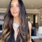 Olivia Munn Instagram - Wedding Guest 💒 Makeup @dianebuzzetta / Hair @cherilynrachelle / Jewels pulled by @highheelprncess — Necklaces @alzainjewellery @jaipurgems / Rings @ralphmasri @levian_jewelry / Outfit from an Instagram ad 😉 Celebrating the wedding of my sweet friend @kelleylcarter ❤️