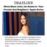 Olivia Munn Instagram - Moved into the neighborhood. @appletv