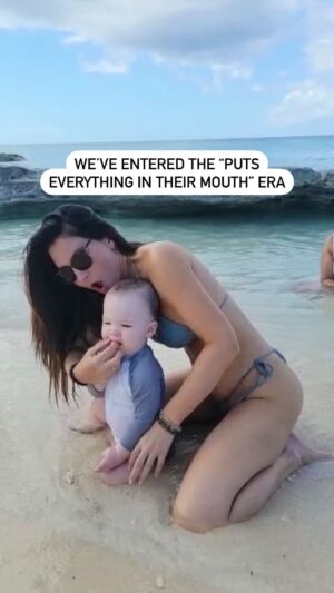 Olivia Munn Instagram - 🐚 We’ve entered the “puts everything in their mouth” era.
