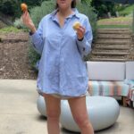Olivia Munn Instagram - Happy Mother’s Day to all the moms out there, but especially to the moms who are struggling with post partum depression/anxiety, still wearing their maternity clothes because you’ve realized that the snap back is bullshit and so unreal, and feel insecure as they scroll through Insta today realizing they don’t have the energy, creativity or brain power to post a beautiful pic of motherhood. Thank you to @johnmulaney for knowing that all I wanted for Mother’s Day was a bucket of chicken, a box of biscuits and for him to take over all nap duties today.