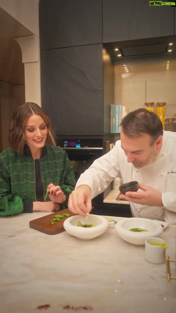 Olivia Palermo Instagram - Knock! Knock! Olivia Palermo opens the door of L’Appartement during Paris Fashion Week to cook Aspargus panna cotta and Crêpe soufflée with Chef Jean-François Rouquette. #parkhyattaris #parkhyatt #luxuryispersonal
