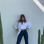 Olivia Rouyre Instagram - alllllll about the @guessjeans 🕺🤞🏻👾 #GUESSJEANSCompound
