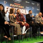 Omari Hardwick Instagram - The train is coming & the fantasy will be made real November 25th! Thank you my beloved our & my hometown of the A….for rolling out the green carpet for this special team of producers, film maker, cast & crew!🙏🏾 #FantasyFootball on @paramountplus ❤️🦅🖤 📸: @ceopeso Shouts: my bro @clay_visions @billieegene @sobellemakeup @just.jalon
