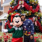 Omari Hardwick Instagram - Humbled to have gotten my Mickey on with sweater & all…last week for a big surprise for our Super Nova’s 10th birthday! 🎂 The tribe & i had a quite needed & fun visit to Disney World! Thank you… @DisneyParks @WaltDisneyWorld #WaltDisneyWorld … for showing the respect & love! ⭐️ Photo taken by Courtney Kiefer in front of the Christmas tree at the American Adventure Pavilion…at EPCOT.