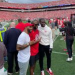 Omari Hardwick Instagram - My champ of a mud brother….I’m forever as proud as your blood brother! CB (initials can’t be more God anointed for the position you dominated). Here’s to the next chapter! But not before we loudly applaud you & your incomparable feats in THIS one! 🗣#4👏🏾👏🏾👏🏾👏🏾🚀🚀🚀🚀 God bless you, lil sis @jmax2fo … the tribe & bro @ugaron5 🙏🏾 * @bkgantt … priceless what you have done & still do for ALL of us players (former & present)! Thank you for a special Saturday brotha BG! 🏈 Lil bros @jonasjennings @nchubb27 @ironmassaquoi @2k_moreno7 @nakobedean @ukoha22 @davidpollack47 @therealspoon51 … I’m always rooting! 💪🏾 #UGAfootball #DemDawgDays #4 #24 #CollegeHallOfFame #OurGuysGotTheDub