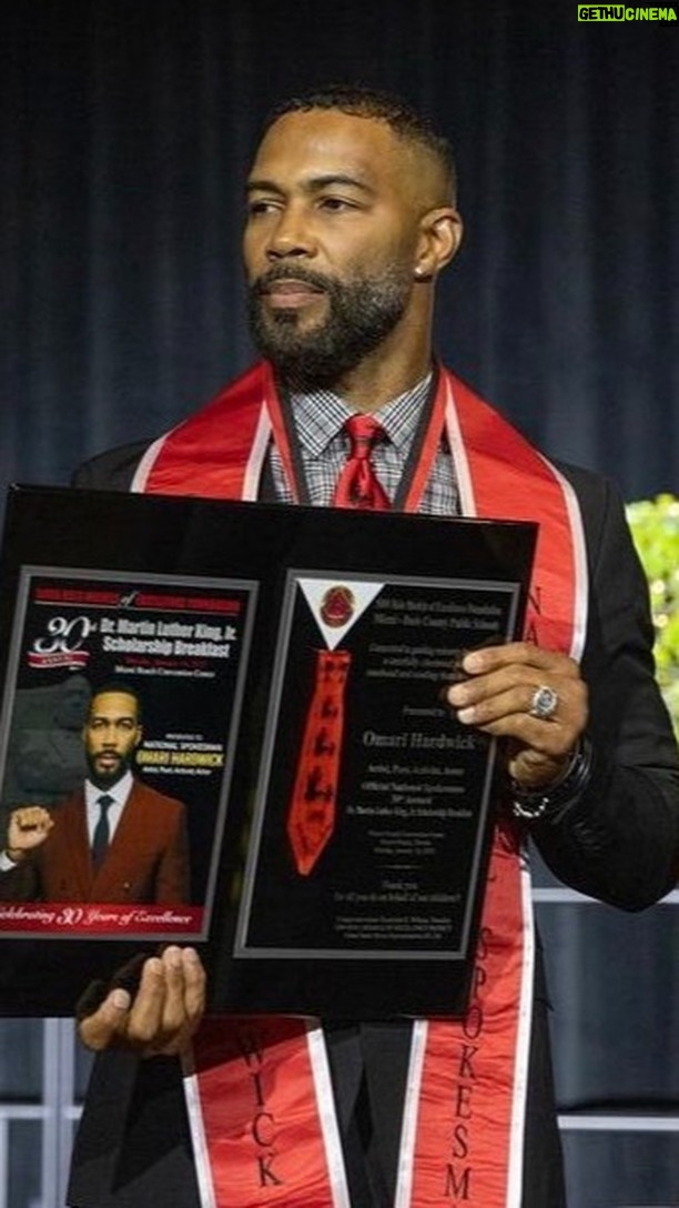 Omari Hardwick Instagram - A morning of service to remember…brought to life by the incomparable 1 & only @repwilson & team. We thank you again Dr. King for being our ultimate role model. We vow to continue to pour into the @5000rolemodels 🙌🏾 & i vow to these young kings in the making to be the spokesperson they need to aid in their special journey ahead…at becoming just THAT: special. 🦅#CongressWomanMamaFreddi #BrotherPaulWilson #MLKDay #AphiA #YouAreSEEN