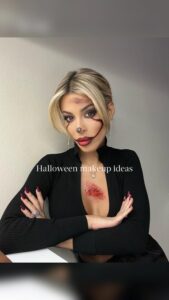 Oriana Marzoli Instagram - Maquillaje halloween de última hora! TRUCCO HALLOWEEN LAST MINUTE! 🎃😈 🇪🇸Os dejo aquí varias ideas que os pueden servir. Materiales que necesitaréis: - Sangre falsa - Pegamento vinílico (cola blanca) - Pegamento en barra - Papel higiénico - Sombras de maquillaje 🇮🇹Vi lascio qui diversi spunti che potrebbero esservi utili. Materiali di cui avrai bisogno: - Sangue falso - Colla vinilica (colla bianca) - Colla stick - Carta igienica - Ombretti per il trucco